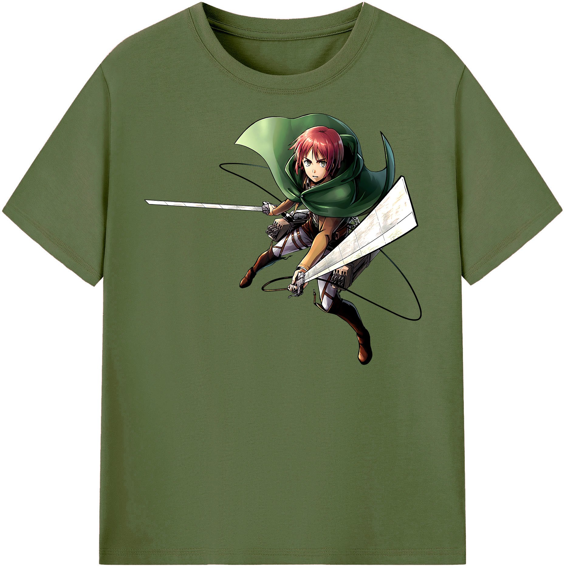 （画像用） 進撃の巨人 Attack on Titan 綿100％半袖Tシャツ（フロントプリント）